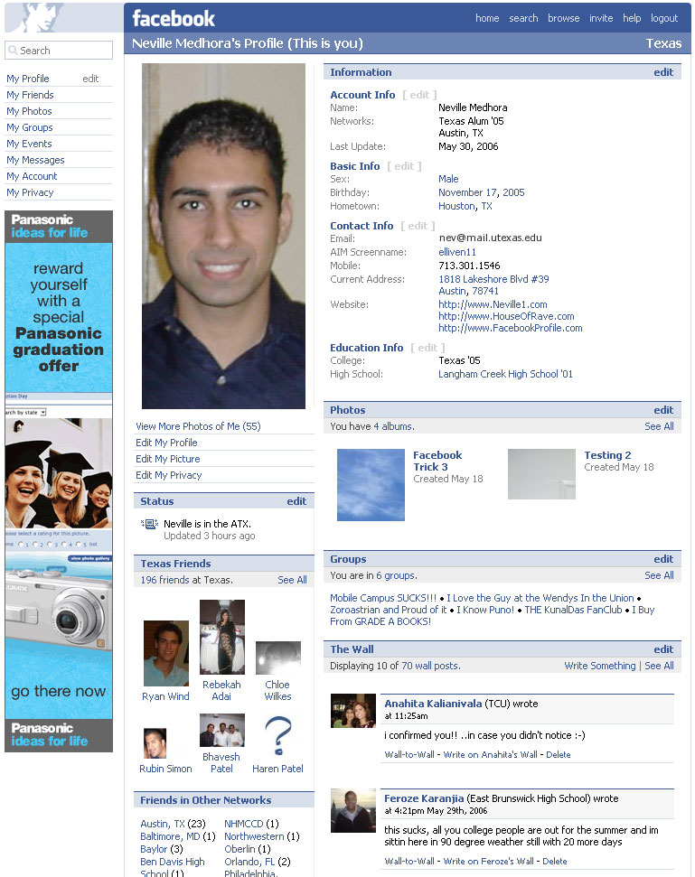 Facebook w 2006 roku